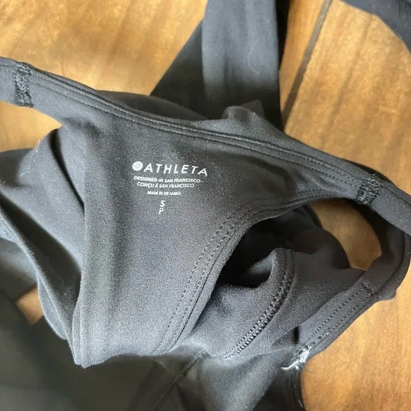 Athleta TRANSCEND WRAP LONGLINE BRA black SMALL - Picture 5 of 7
